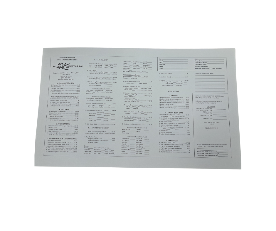 Customer order forms(3) 2 part